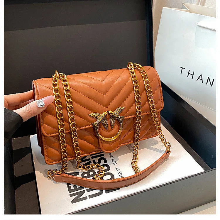 Stylish Leather Diaper Bag, Elegant Crossbody Handbag For Women, Luxury Designer Logo Large Capacity Tote Mommy Bag