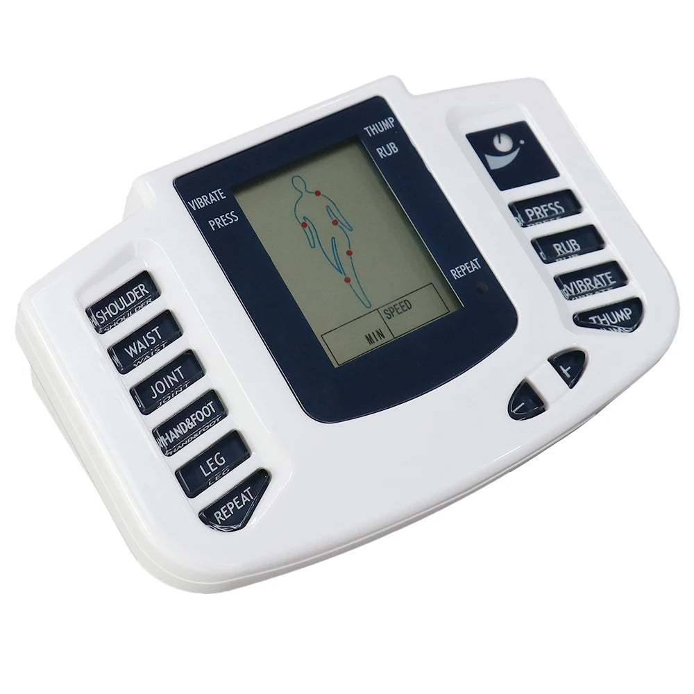Electrical EMS Tens Massage 10 Modes 16 Pads Pulse Neuromuscular Muscle Stimulator Massager Machine Body Relaxation Device