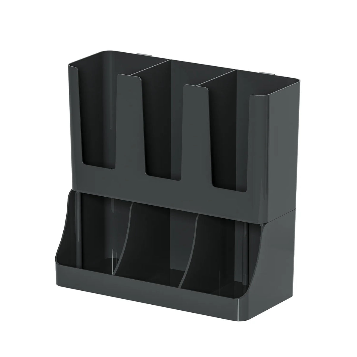 Coffee Station Organizer, Wall-mounted Coffee Bar Organizer for Countertop, Condiment and Cup Storage Organizer, Bar Accessories