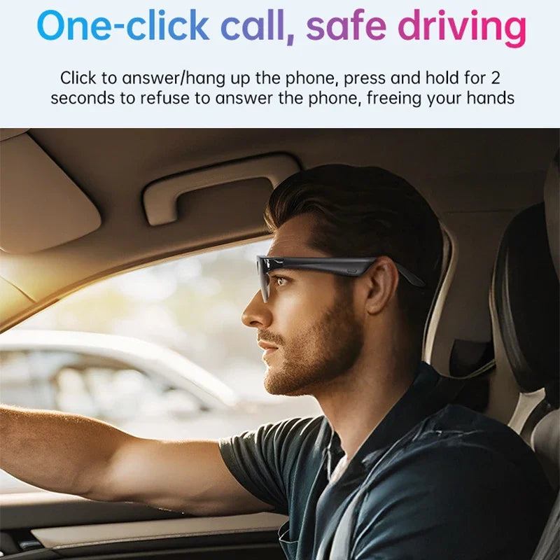 Lenovo Smart Glasses 2026 New AI Translation Bluetooth Conversation Recording Listening to Music Smart Sunglasses for Men and Women