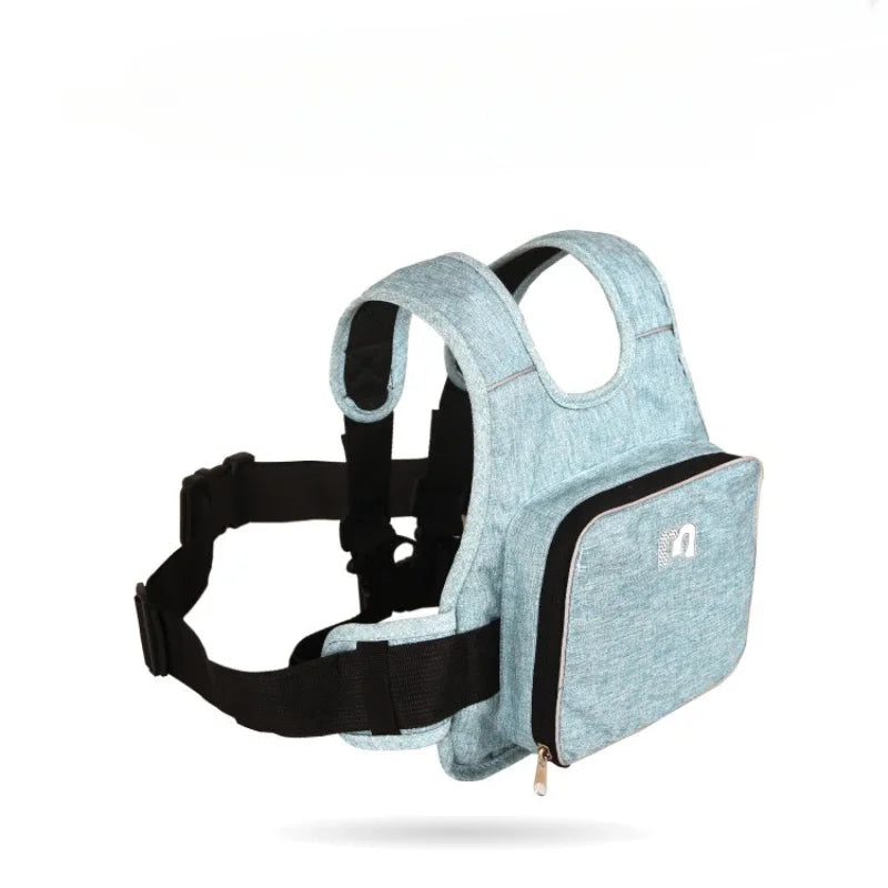 Cintura di sicurezza per moto per bambini con borsa, spallacci regolabili e traspiranti, cintura di sicurezza per sedile moto per bambini