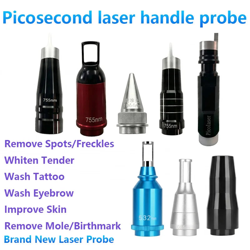 Picosecond Laser Handle Probe E-light OPT Hair Removal, Eyebrow Washing, Tattoo Washing Beauty Instrument Accessories