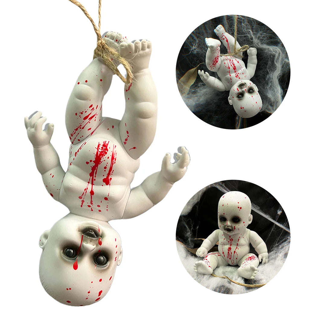 Halloween Scary Doll Christmas Decorations Horror Props For Bar Party Home Decor Spooky Witch Ghost
