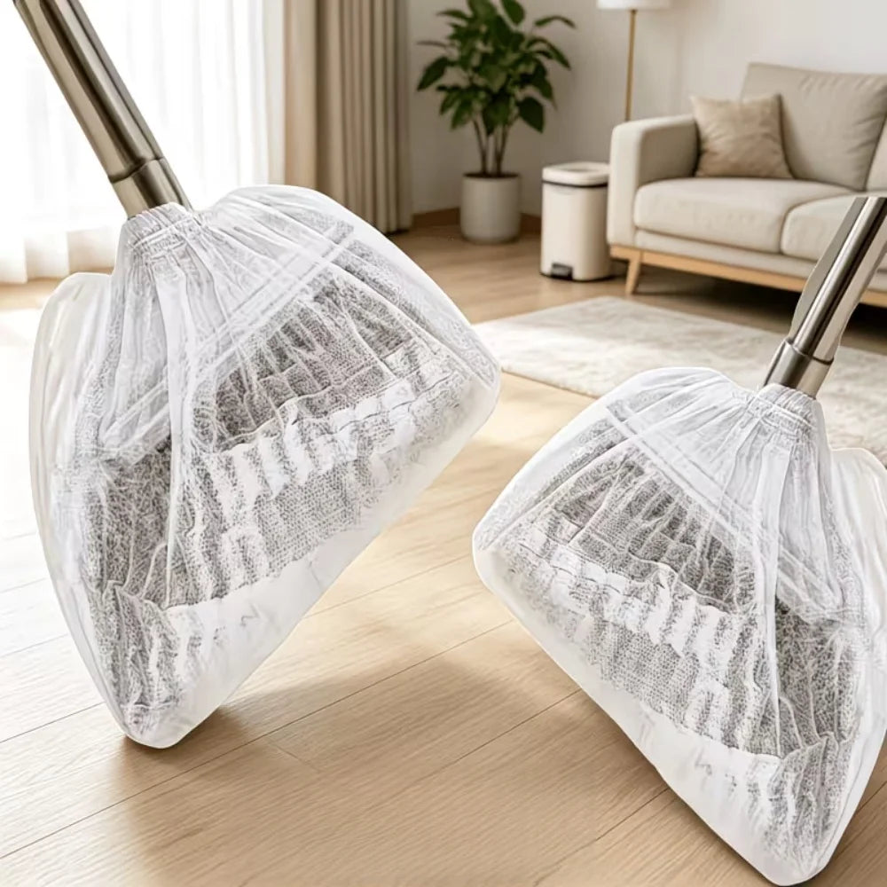 50/100pcs Disposable Broom Cover Portable Non-woven Fabric Dust Cover Dust Adsorption Electrostatic Clean The Broom Cover