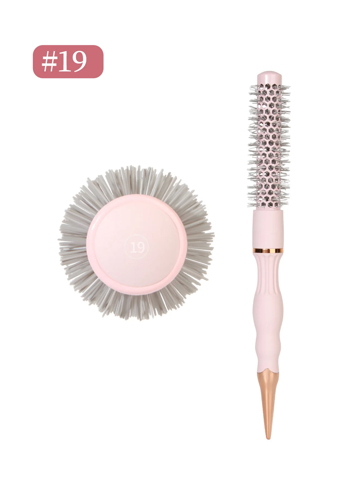 Professional Round Blow-Dry Brush for Hairdressers, Professional Curling Hot Barrel Comb, 5 Sizes, Suitable for Creating Stylish Curly Hairstyles, Suitable for Women's Styling, Blow-Drying, Curling, Smoothing, Short Hair, Med