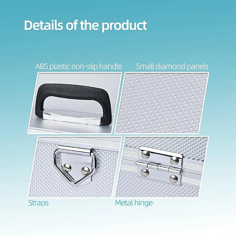 Multi-functional Kitchen Cooking Chef Knife Storage Case Knives Holder Aluminum Combination Lock Tools Case Knife Organizer