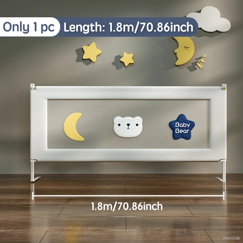 PANGDUBE 1pc Bed Rail Guard for Kids Fall Out Protection Handrail Bed Safety Baby Safety Bed Barrier for Parents Bed