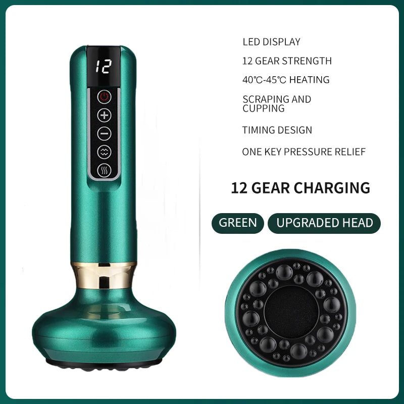 Intelligent Suction Medical Cupping Set Beauty Massager Glass Jars Anti Cellulite Cupping Vacuum Slimming Guasha Massage