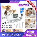 8 in1 Pet Grooming Vacuum&Dryer Kit 2.2L Dust Cup Multifunctional Pet Grooming Vacuum Kit 3-Speed Dog Hair Vacuum Cleaner with Suction,Low Noise Cat Dog Grooming Kit with Electric Clippers,Blow Dryer&15-Piece Tools