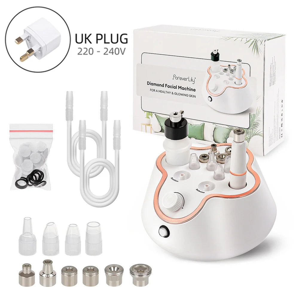Foreverlily Diamond Microdermabrasion Dermabrasion Machine Water Spray Exfoliation Beauty Machine Wrinkle Face Peeling Machine