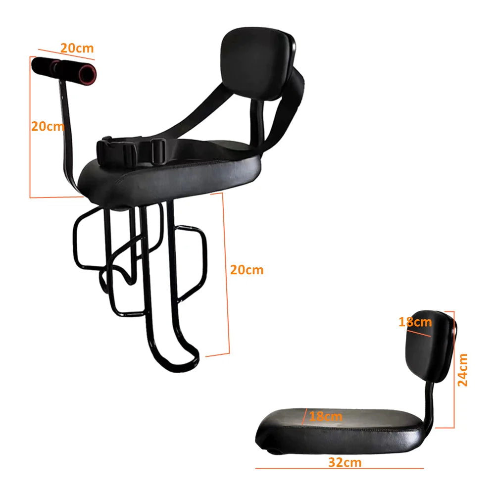 ALWAYSME Rear Mounted Child Bike Seat,Installed On The Bike Rear Rack