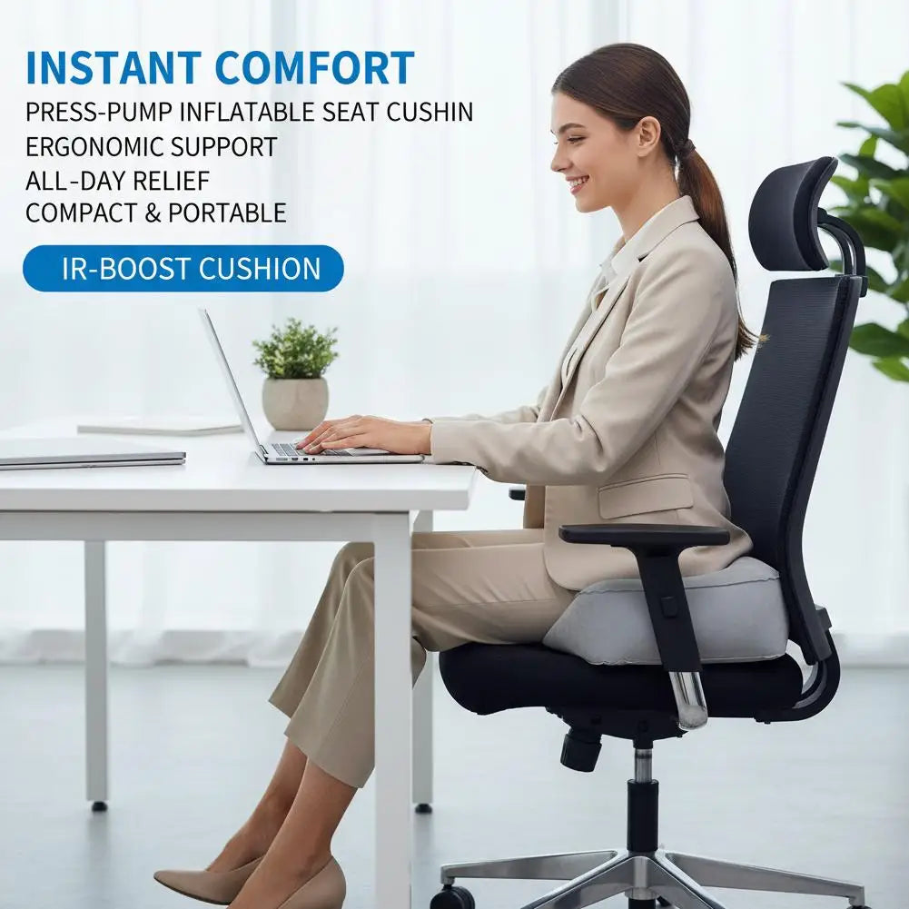 Inflatable Footrest Pad Soft Footrest Pillow PVC Inflatable Foot Rest Pillow Cushion Air Travel Office Home Leg Up Relaxing Feet