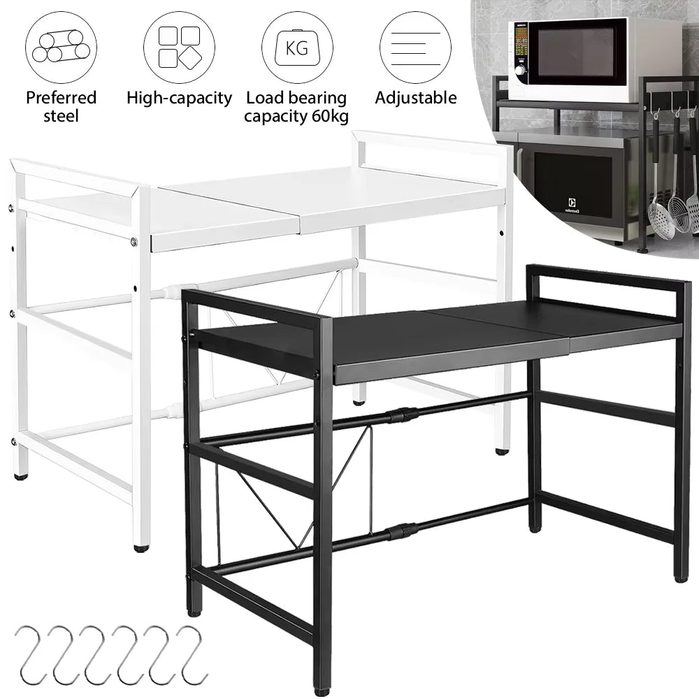Microwave Oven Shelf Stand Rack Microwave Storage Rack Modern Kitchen Storage Rack Kitchen Accessories Organizer Shelf