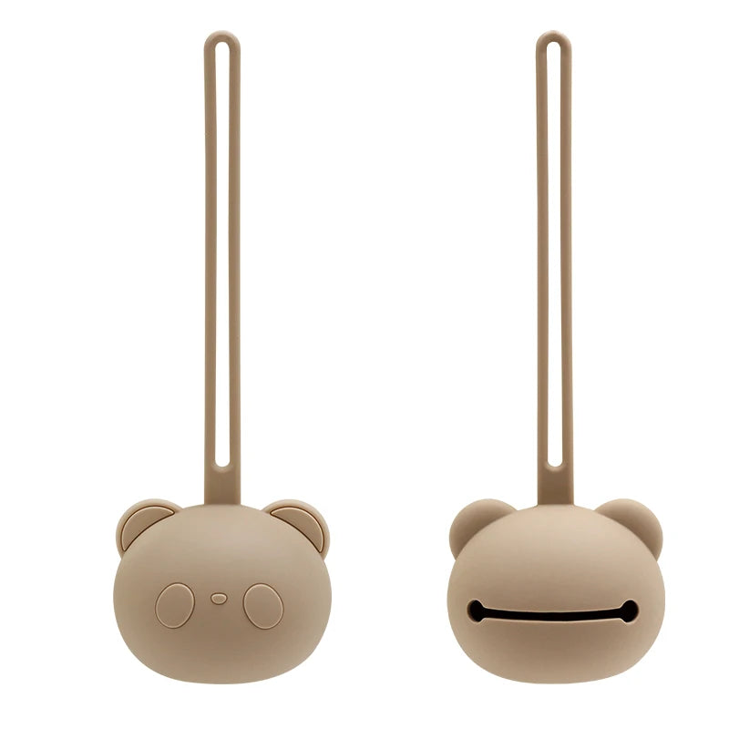 Nuovo arrivo, best-seller: custodia per ciuccio in silicone a forma di panda, portaciuccio per neonati