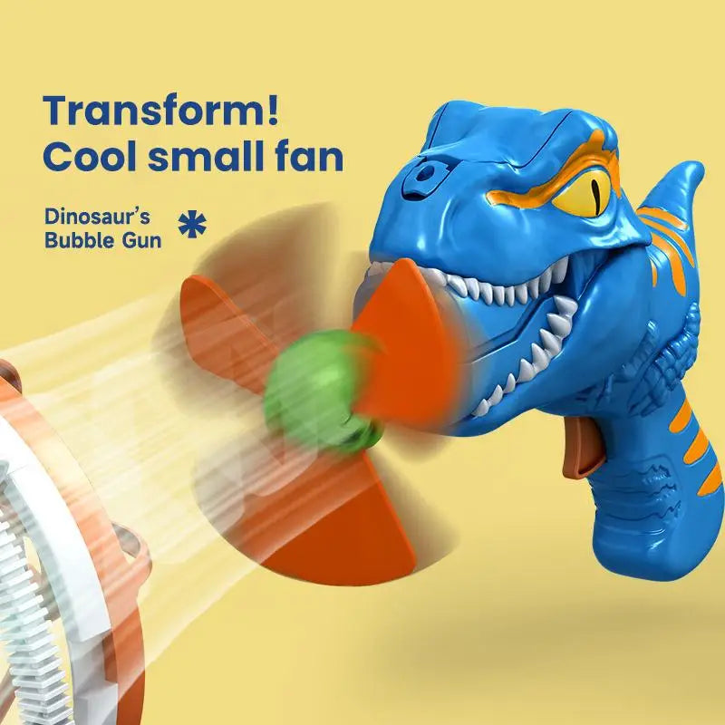 Dinosaur Electric Bubble Gun Automatic Blowing Tuba Large Soap Handheld Bubble Machine Kids Toys Birthday Party Outdoor Wedding