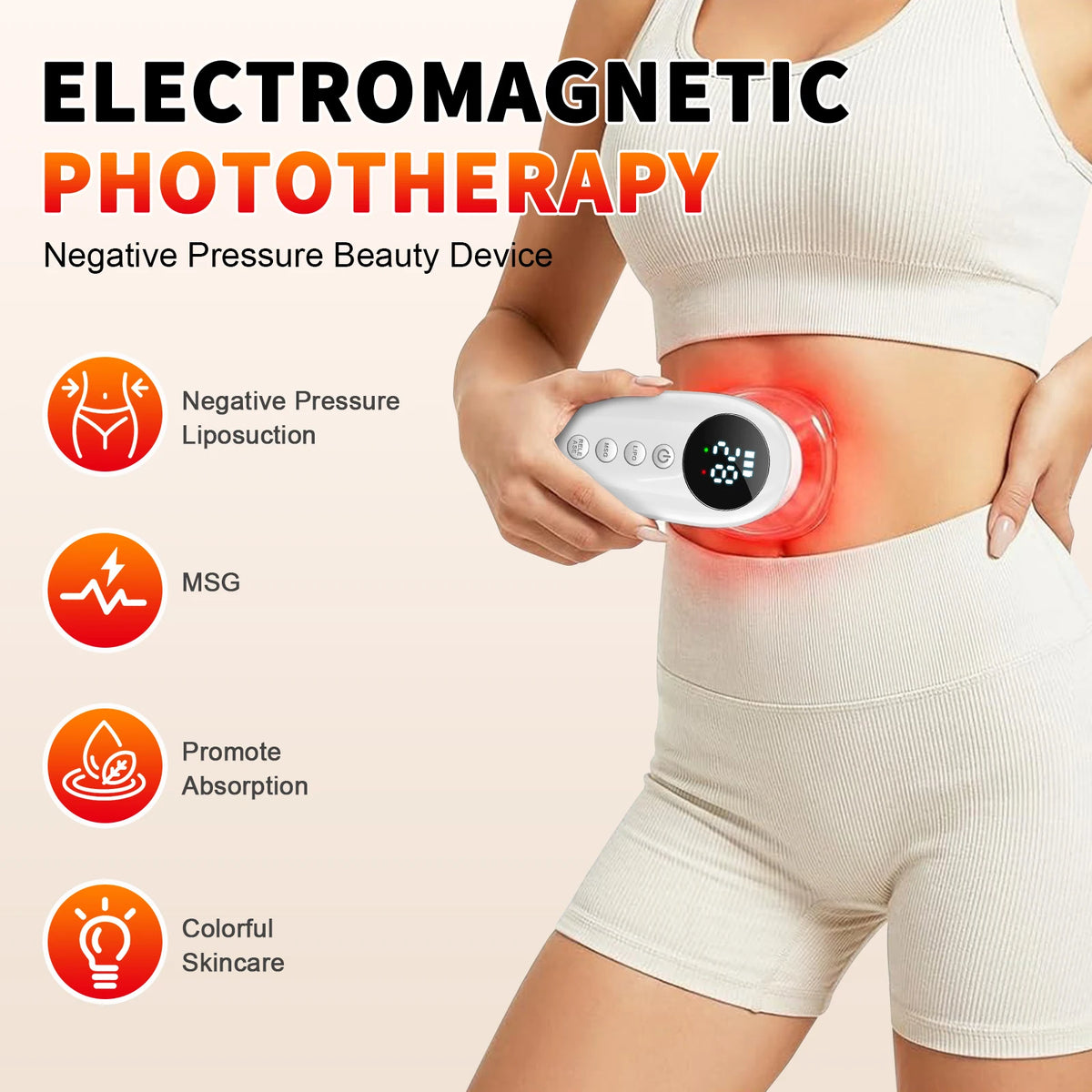 Anti Cellulite Tool and Skin Tightening Device Body Sculpting Massager Cellulite Removal Machine for Face Belly Arms Legs Waist