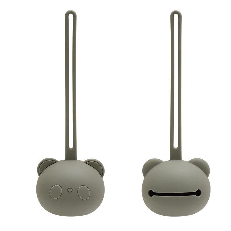 Nuovo arrivo, best-seller: custodia per ciuccio in silicone a forma di panda, portaciuccio per neonati