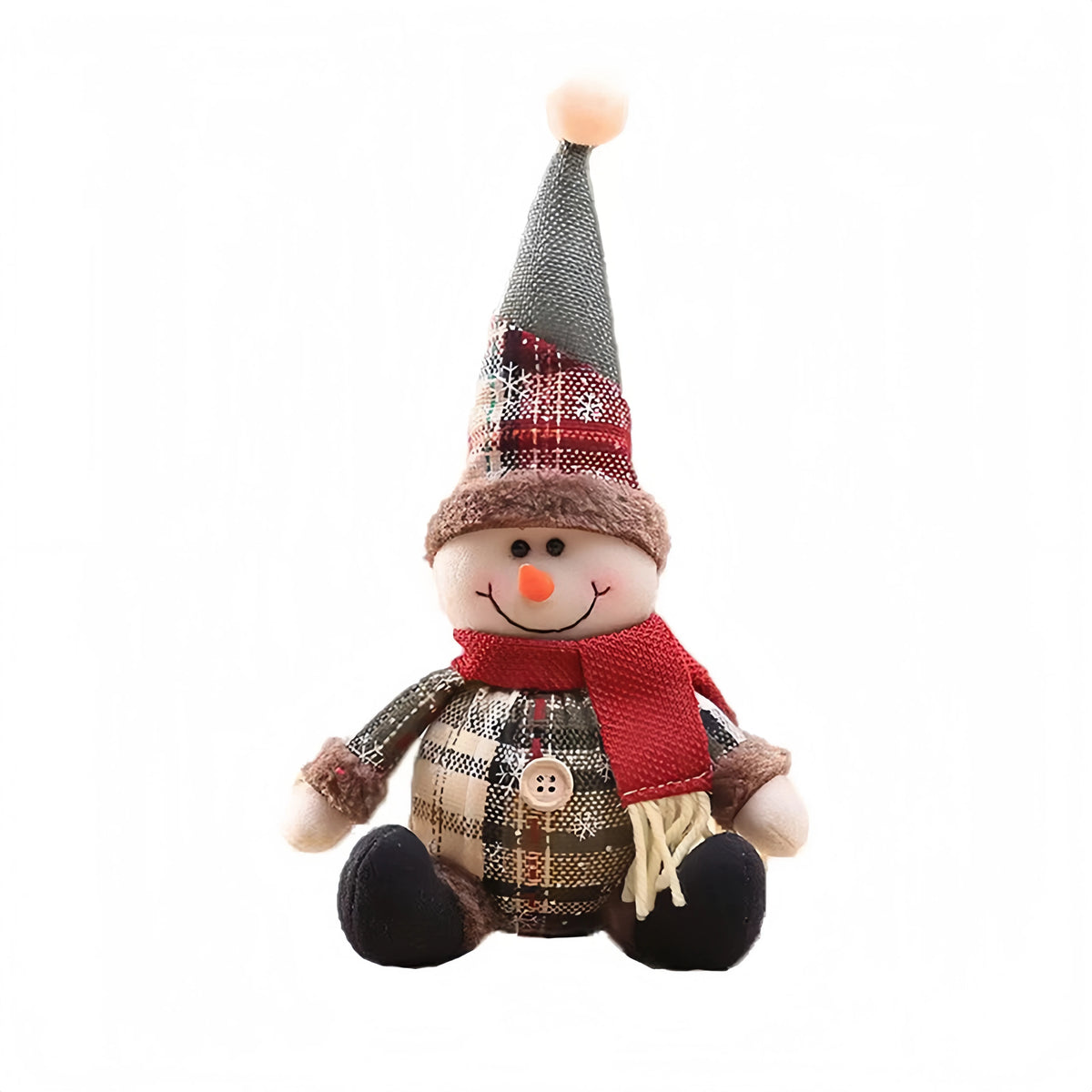 Christmas Dolls Tree Decor Standing Santa, Snowman and Reindeer Figurines for Home Decor Birthday Gifts Merry Christmas