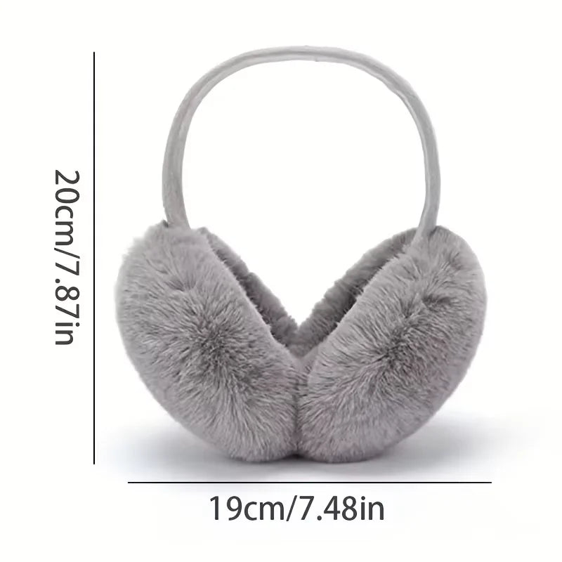 Winter Solid Soft Plush Ear Keep Warmer Earmuffs for Women Men Fashion Outdoor Sports Earflap Protection Ear-Muffs Ear Cover