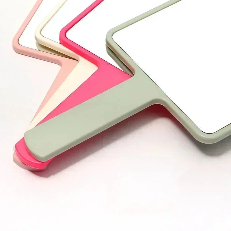 1/2/3pcs Eyelash Extension Handheld Makeup Mirror Square Makeup Vanity Mirror With Handle Hand Mirror SPA Salon Compact Mirrors