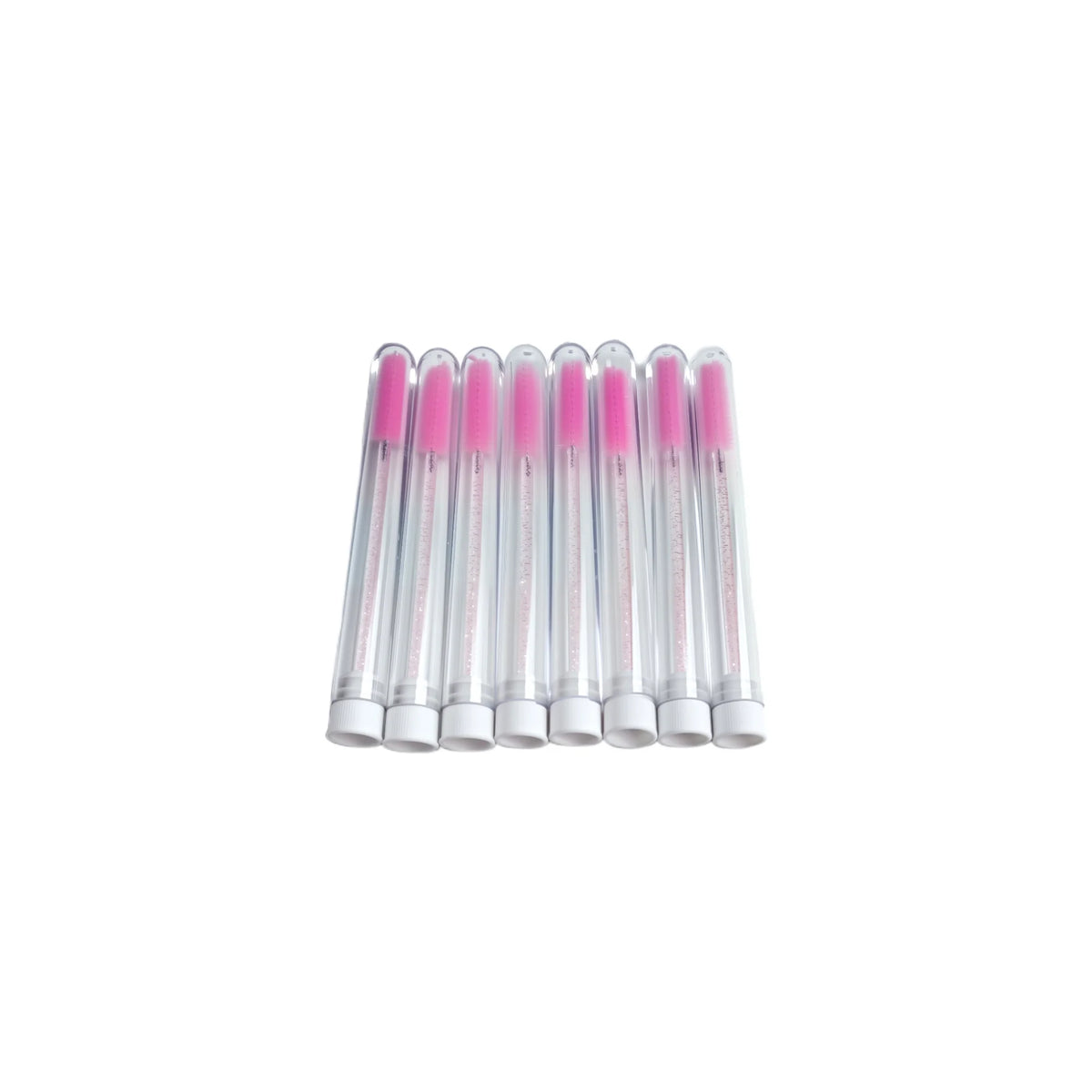 50/100/200pc DIY Eyelash Brush Tube by Yourself, No Decoration Mascara Eyelash Wands Eyebrow Brush Replaceable Dust-proof Makeup