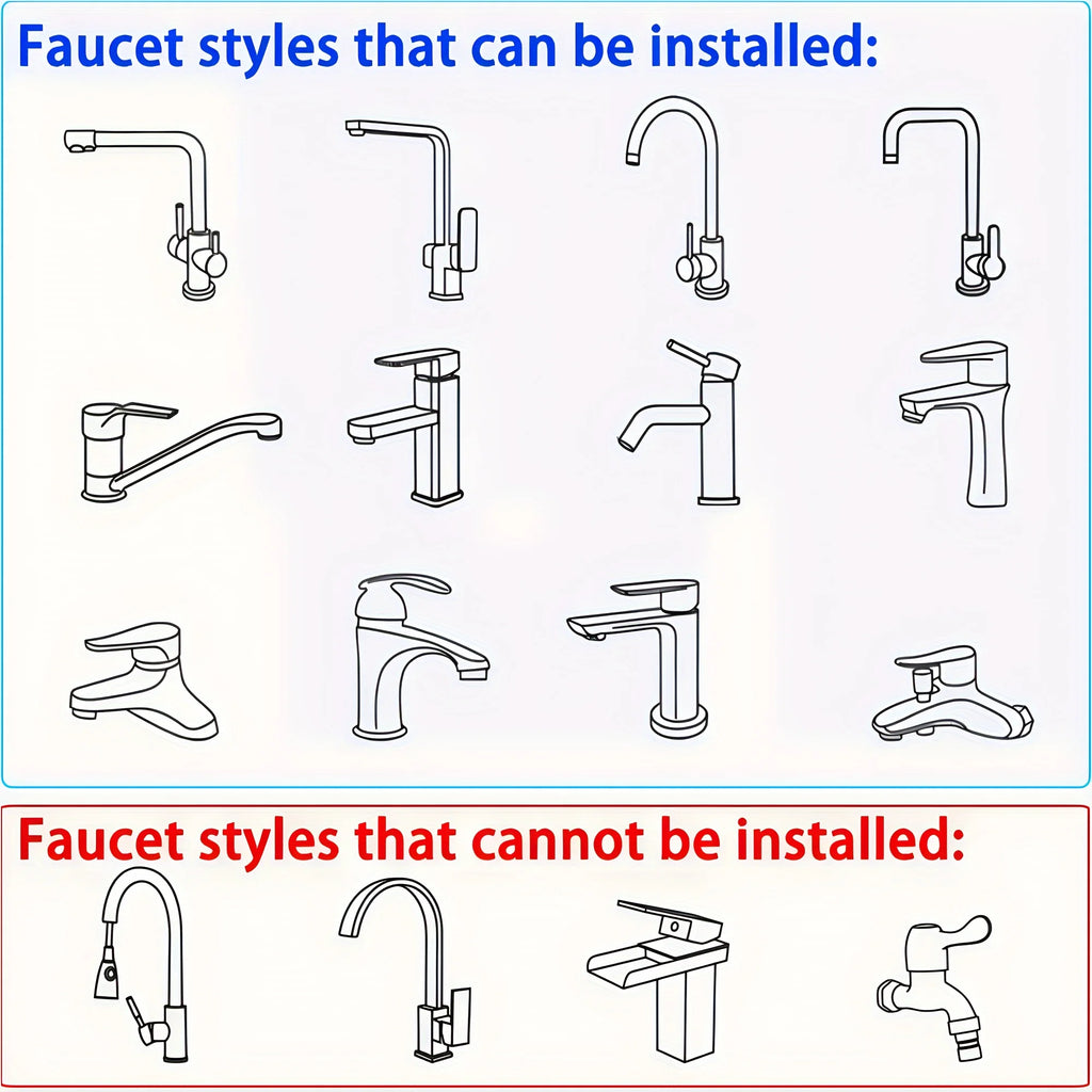 Universal Faucet Extender Tube Pull Out Aerator 3 Modes Splash-Proof Sprayer Faucet Nozzle Sink Cleaning Extension Flusher