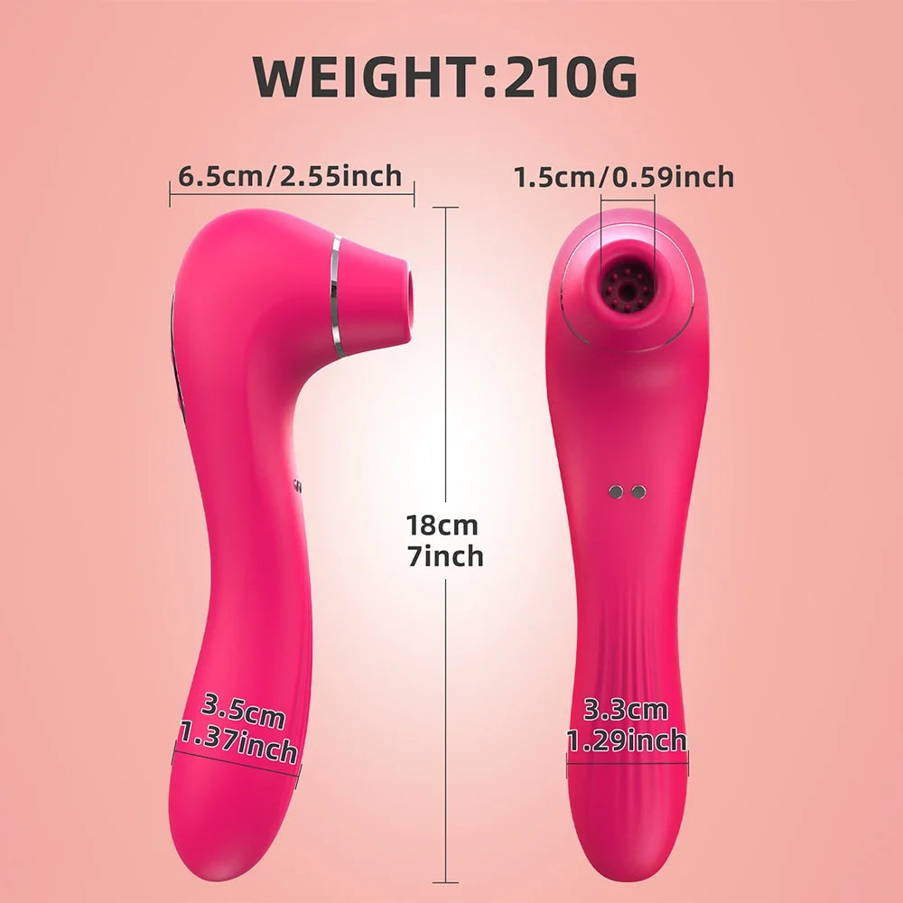 Dildo Vibrator for Women Clitoral Sucking Stimulation G-spot Vaginal Massage 2 in 1 Sucking Vibrator Female Pleasure  Adult Good