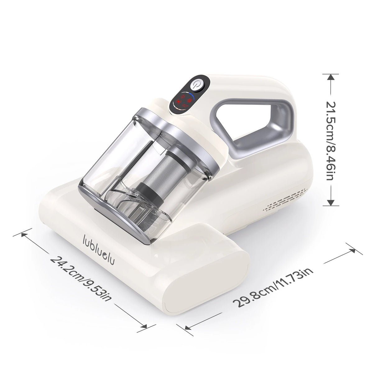 Lubluelu CM210 Wireless Vacuum Mite Removal Machine Handheld Bed Mattress Vacuum Cleaner with 15Kpa Suction UV-C Light Deep Robot Mites Cleaning