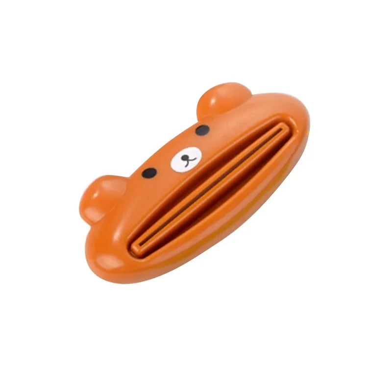 New Type Squeezer Cute Cartoon Manual Toothpaste Squeezer Cute Frog Animal Shape Cleanser Manual Press Lazy Essential Set