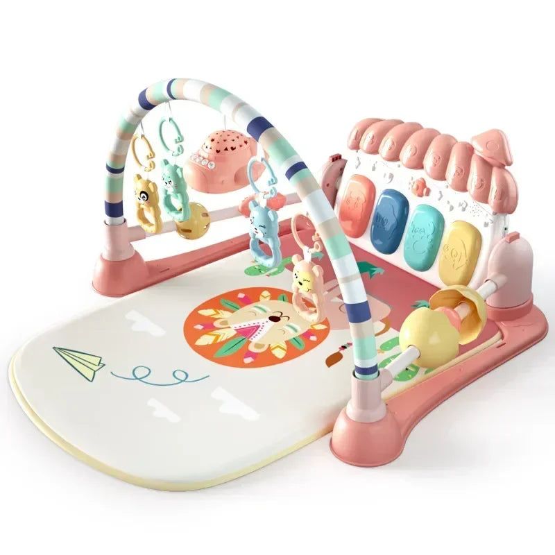 Baby Toys Musical Play Mats Piano Gym Newborn Toys Tummy Time Mat Baby Teether & Padded For Toddlers Early Learning Education