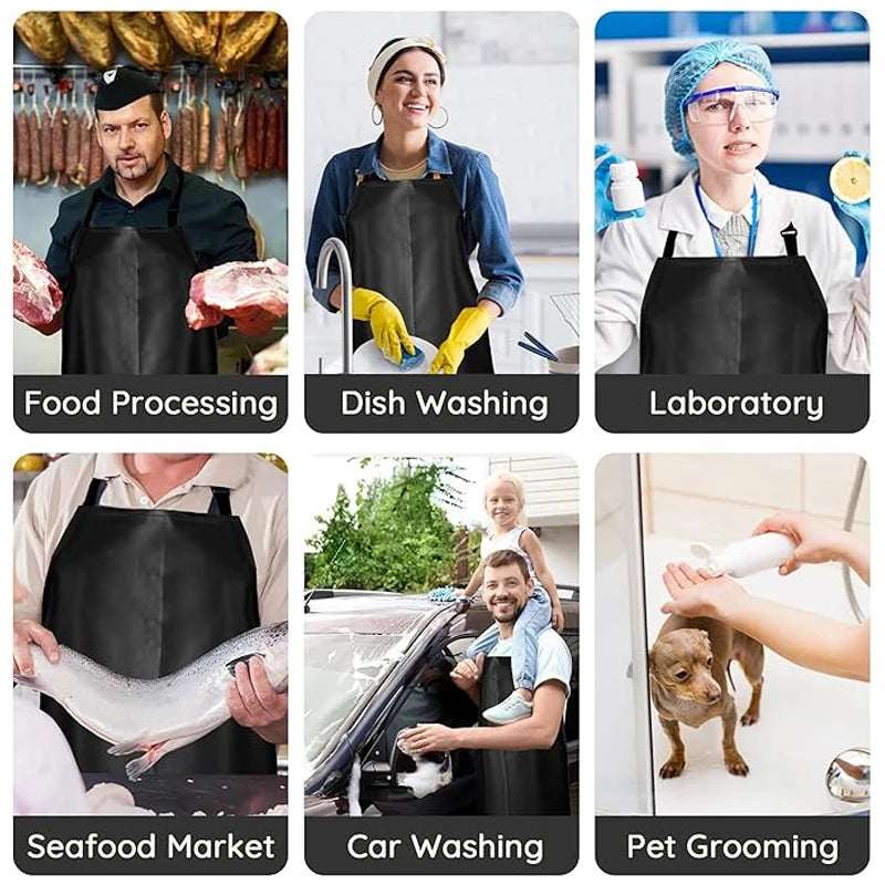 Leather Apron Waterproof Oil Proof Aquaculture Thickening Kitchen Work Restaurant Labor Protection Home Appliance Cleaning Apron