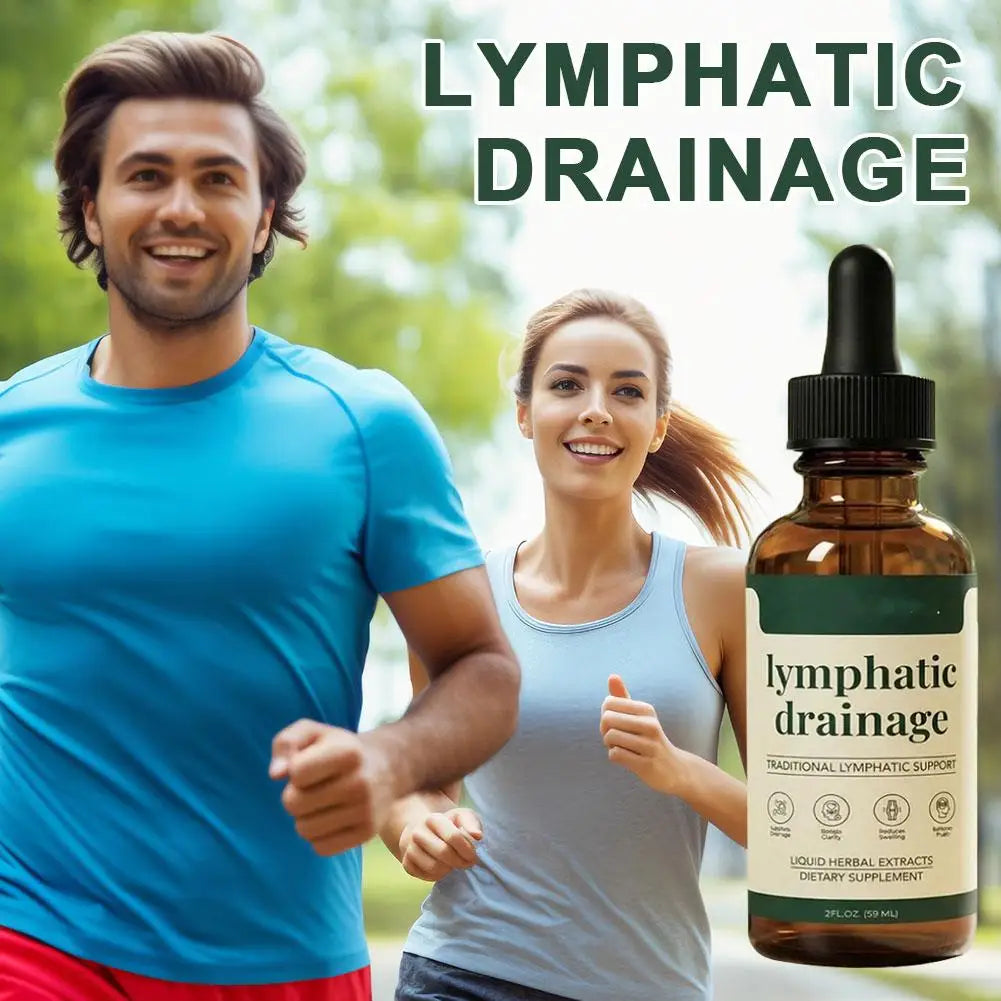 59ml Lymphatic Drainage Drops Natural Herbal Formula Toxin Elimination Swelling Relief Lymph Support Liquid Gentle Care