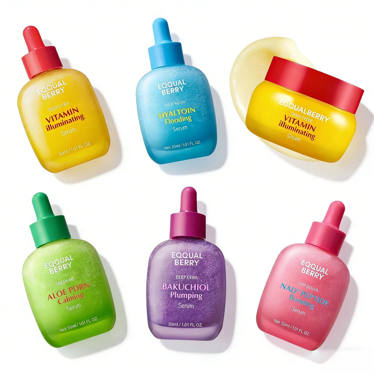 Korean EQQUALBERRY BAKUCHIOL Bakuchiol Plumping Face Care Dropper Serum Vitamin Illuminating Cream For Nourishing Moisturizing