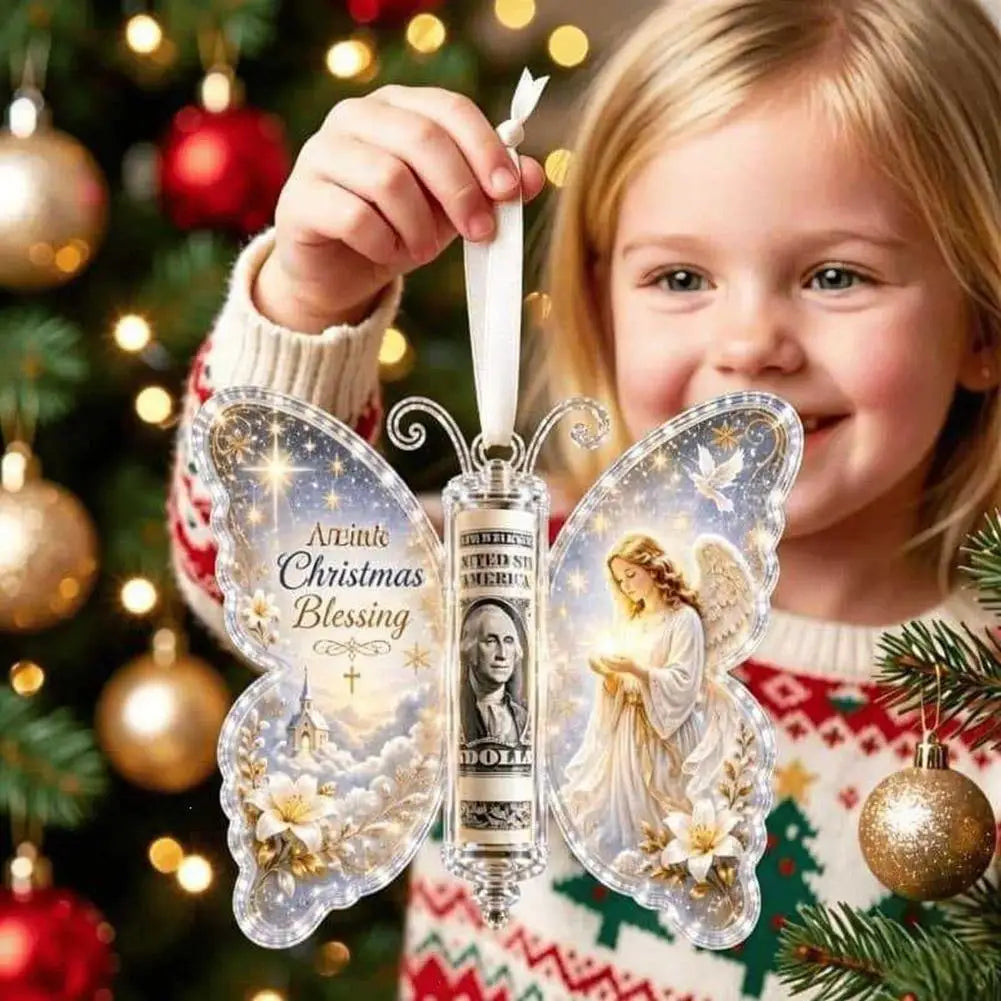Christmas Hanging Decoration Hanging Christmas Cash Gift Ornament Acrylic Christmas Ornament Acrylic Holiday Party Decoration