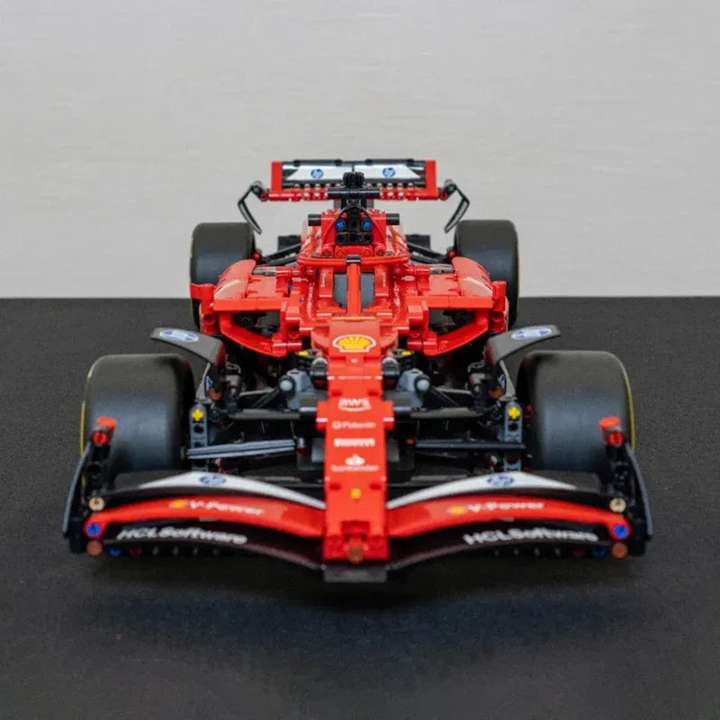 Room Decoration 1361 Pieces Red Sports Racing Car Building Block Set Super Car Bricks Adults Birthday Christmas Gift