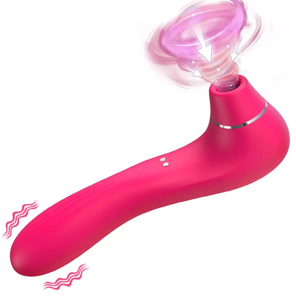 Dildo Vibrator for Women Clitoral Sucking Stimulation G-spot Vaginal Massage 2 in 1 Sucking Vibrator Female Pleasure  Adult Good