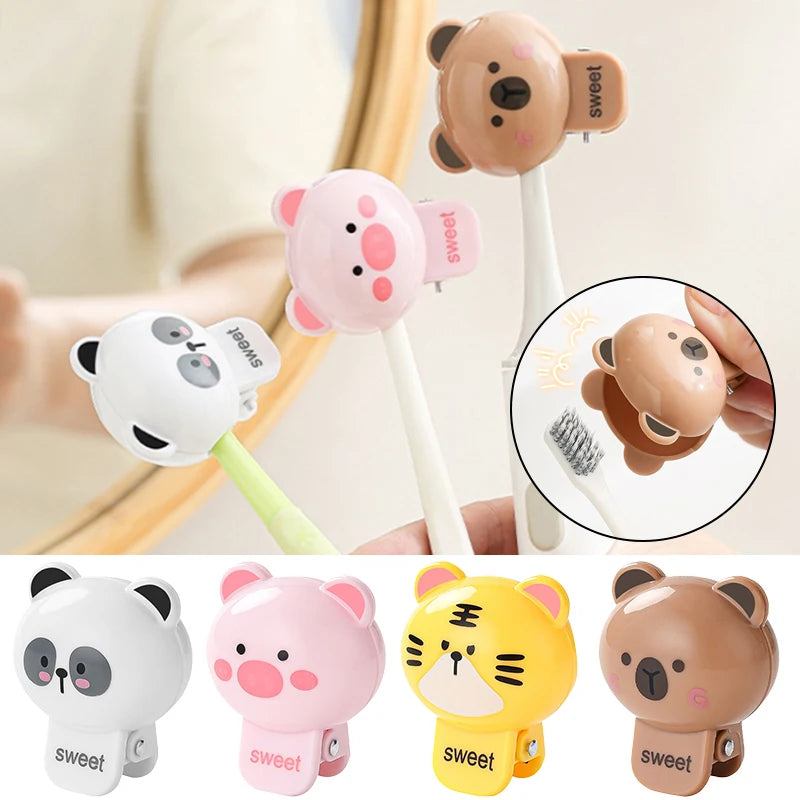 1/2pcs Animal Toothbrush Head Cover Capybara Household Travel Portable Electric Toothbrush Dustproof Head Protector Cap