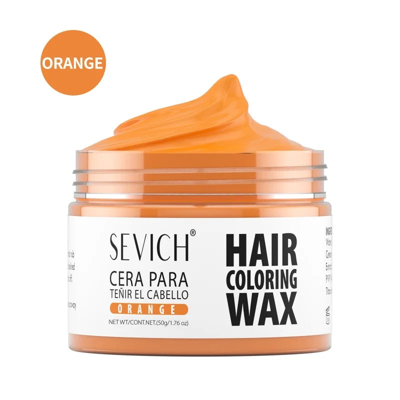 13 Colors Halloween Hair Colour Wax 50g/120g DIY Temporary Dye Hair Mud Wax Hair Colour Cream For Daily Party Cosplay Men&Women