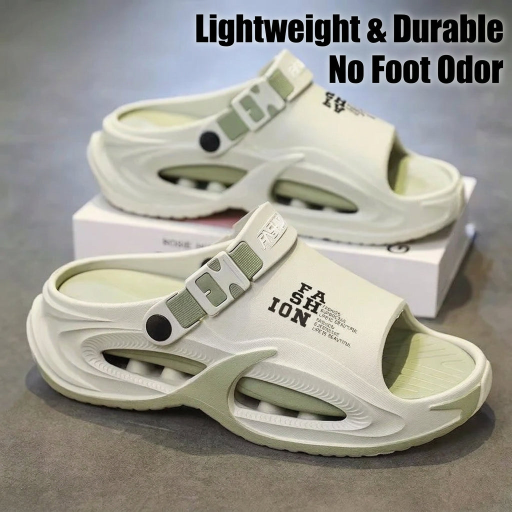 Men Sandals Slip On 2 in 1 Summer Outdoor Thick Sole Non Slip Waterproof Driving Shoes