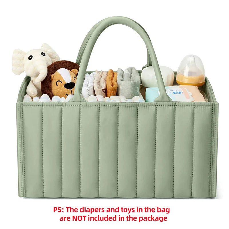 PANGDUBE Baby Diaper Bags Diaper Stackers & Caddies Nursery Organizer Basket Diaper Storage for Baby Things Mom Bag Nappy Bag