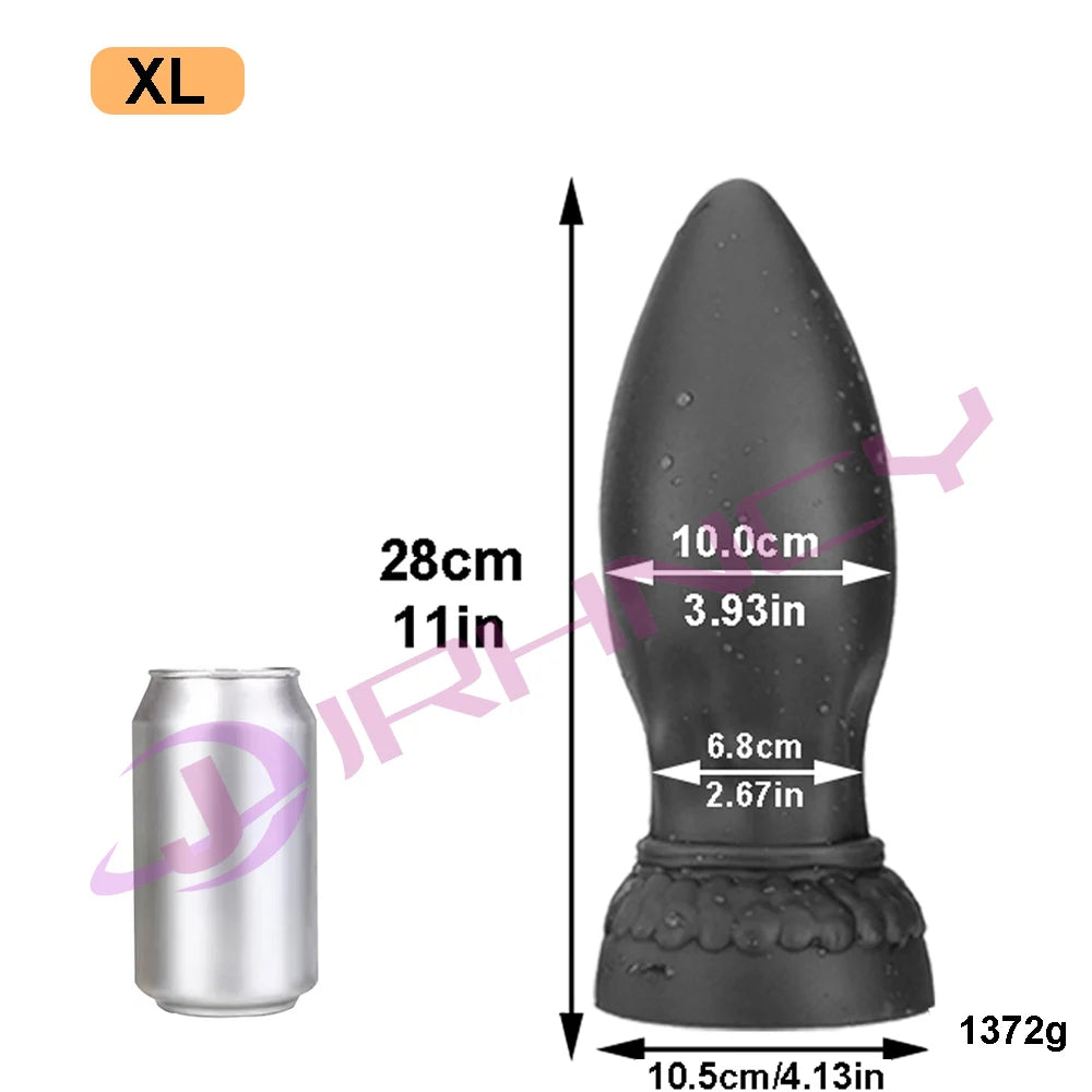 S-XXL Huge Anal Plug Dildo Sexytoy for Women Men Soft Silicone Big Butt Plug Fisting Anal Dilation Prostate Massage Masturbation