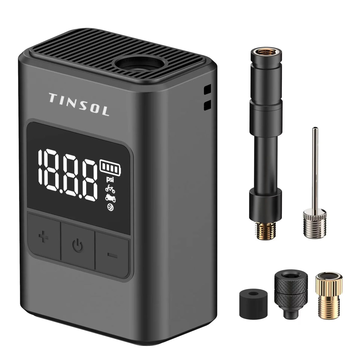 120PSI Mini Bike Pump Smart Wireless Air Pump Compact and Portable Suitable for Bicycles, Motorcycles, and Ball Sports