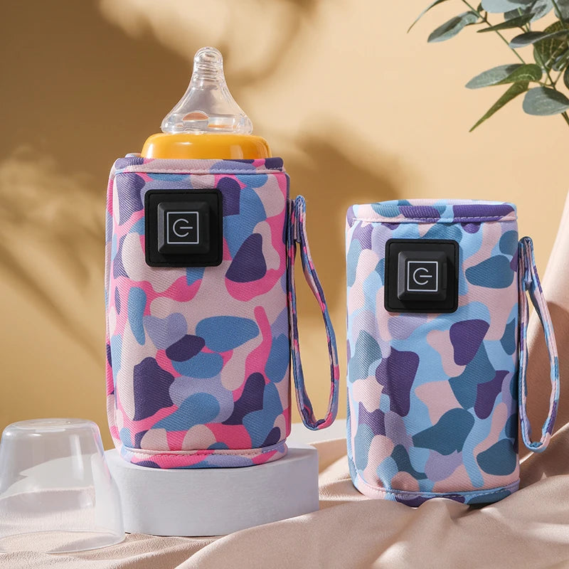 Baby bottle insulation bag, baby thermal carrier, bottle warmer with 3-speed temperature adjustment