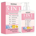 150g Large Capacity 5 in 1 Facial Cleanser, Which Combines Hyaluronic Acid, Niacinamide, Vitamin C, Vitamin E, and Collagen. Its Rich Foam Can Deeply Cleanse Oil and Dirt, Gently Cleanse, Moisturize, Brighten the Skin, Make I