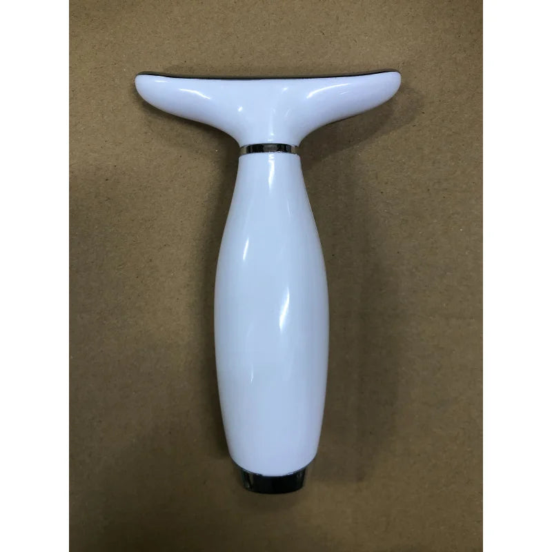 Portable 7 Colors LED Light Therapy Face Neck Massager 3 Gears Adjustable Gentle Vibration Anti Wrinkle Skin Tightening Lifting
