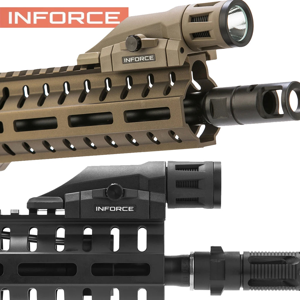 Tactical INFORCE WML Scout Light Rifle Flashlight Picatinny Rail for AKTorch AR15 HK416 AirsoftHunting Constant Strobe Momentary