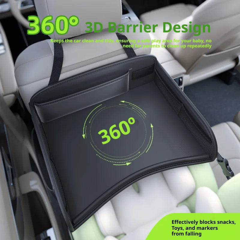 Car Seat Back Hanging Bag, Rear Seat Kids' Lunch Desk, Food Tray, Long Trip Movie Phone Holder, Large Capacity Storage Bag