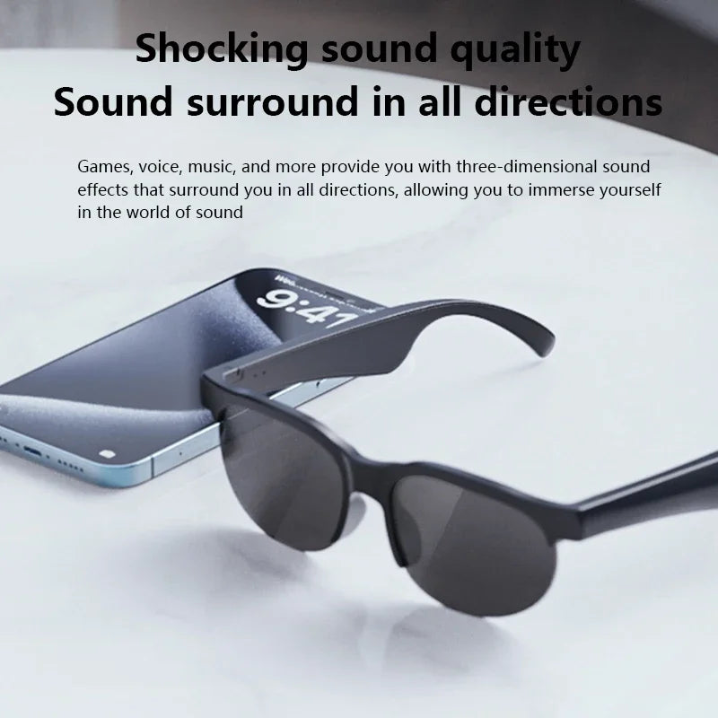 Lenovo Smart Glasses 2026 New AI Translation Bluetooth Conversation Recording Listening to Music Smart Sunglasses for Men and Women