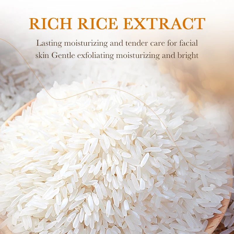 120ml BIOAOUA Rice Raw Pulp Foaming Facial Puree Cleansing Mousse Soothing Facial Cleanser With Brush Head Clear Face Wash