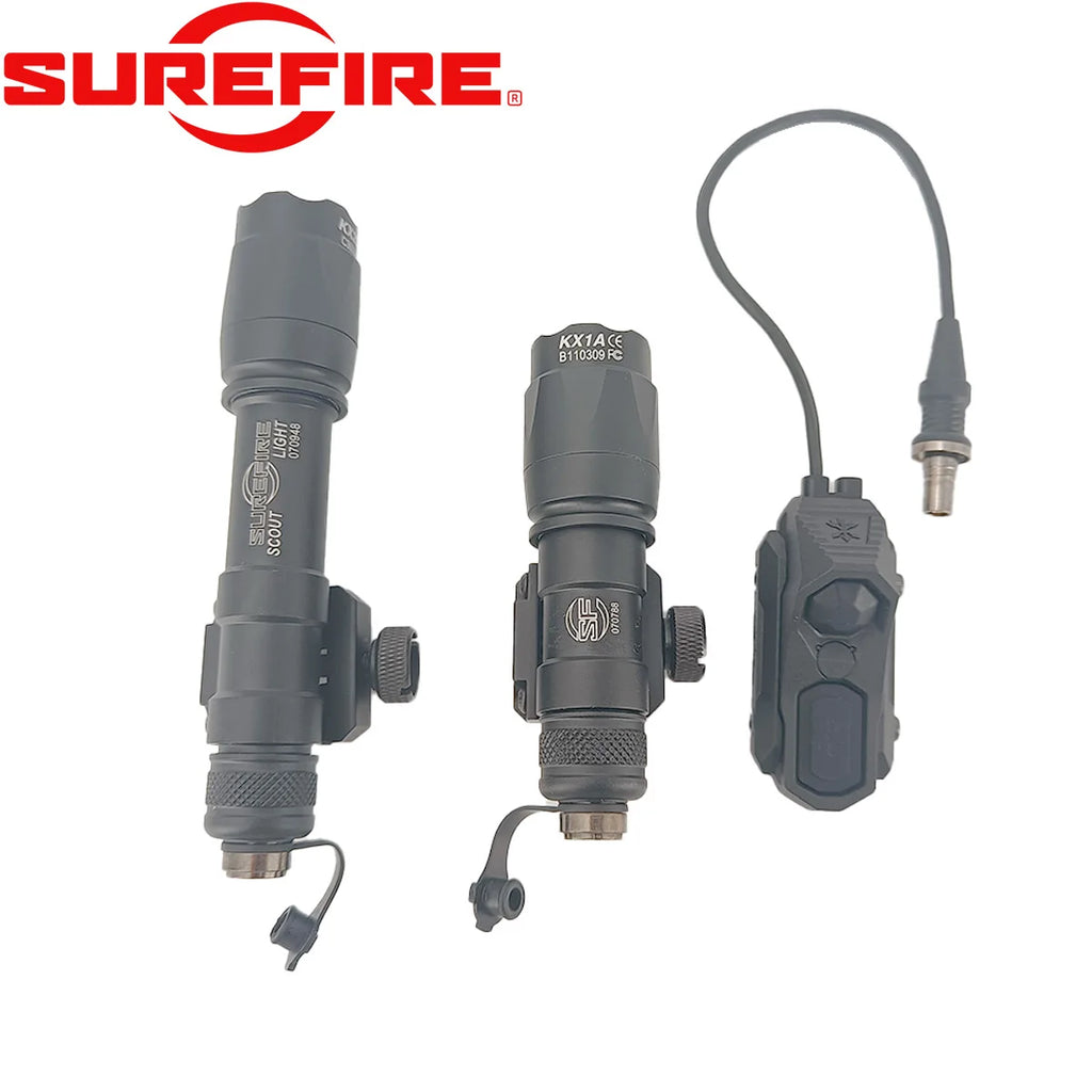 Surefire M300C M600C Tactical Airsoft Scout Light Rifle Gun AR15 Flashlight With UNITY AXON Dual Function Remote Pressure Switch